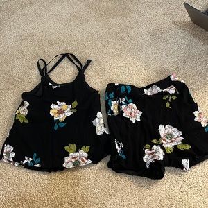 Summer set: top and shorts